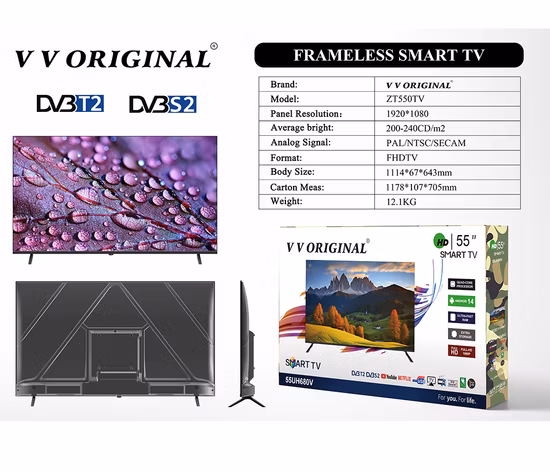 32 43 50 55 60 70 75인치 크기 풀 HD LED TV 4K 스마트 텔레비전 LED TV 스마트 안드로이드 TV