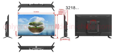 2022 중국의 WiFi LED TV가 장착된 새로운 풀 HD TV LED TV 4K 스마트 TV 32 39 40 43 50 55 인치 HD FHD UHD 일반 LED TV